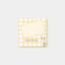Schattige Pastel Oranje Gingham Denk Wolk