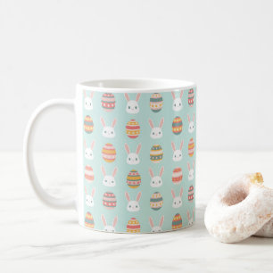 Schattige Pastel Paashaas en Ei Koffiemok