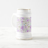 Schattige pastel paisley patronen bierpul (Voorkant links)