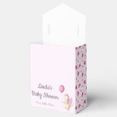 Schattige Pastel Pink Dragon Baby shower Bedankdoosjes (Geopend)