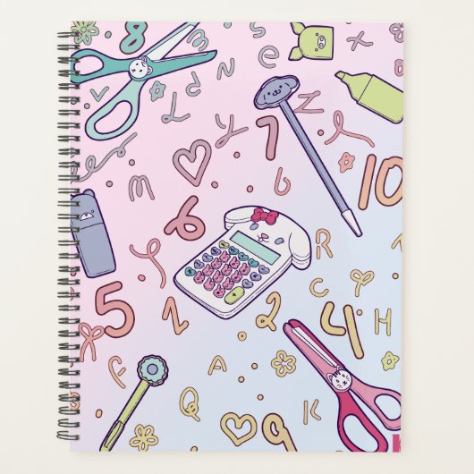 Schattige Pastel Planner Journal (Voorkant)