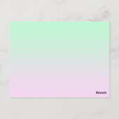 Schattige Pastel Rainbow gradient flower Baby show Briefkaart (Achterkant)