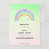 Schattige Pastel Rainbow gradient flower Baby show Briefkaart (Voorkant)