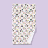Schattige pastel regenbogen bad handdoek (Handdoek)