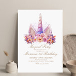 Schattige Pastel Regenboog Eenhoorn Kids Verjaarda Kaart<br><div class="desc">Magische Eenhoorn Bloemen 1e Verjaardag Uitnodiging Deze prachtige uitnodigingen zijn voorzien van kleurrijke Eenhoorn prinsessen,  magische en entertainment. Verjaardagsuitnodiging Sjabloon is Kinderen verjaardagen zijn speciaal,  en deze uitnodiging kan helpen om een gedenkwaardig verjaardagsfeestje te maken.</div>