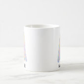 Schattige Pastel Regenboog Geest | Esthetische Spo Koffiemok (Center)