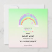 Schattige Pastel Regenboog gradiënt bloem Thema na (Voorkant)