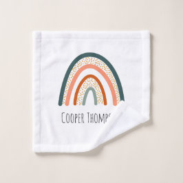 Schattige pastel regenboog washandje