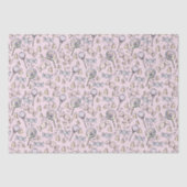 Schattige Pastel Roze Halloween Snoep Baby Tissuepapier (Voorkant)