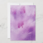 Schattige Pastel Roze Lila Bow Girl Baby shower Kaart (Achterkant)