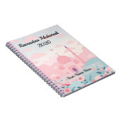 Schattige Pastel Roze Ramadan Notitieboek (Rechterzijde)