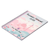 Schattige Pastel Roze Ramadan Notitieboek (Linkerzijde)