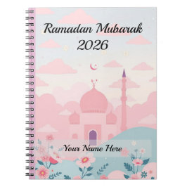 Schattige Pastel Roze Ramadan Notitieboek