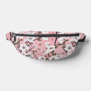 Schattige Pastel Roze Witte Sakura Boomtak Aziatis Heuptasje