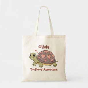 Schattige Pastel Schildpad "Schildpad-dig Geweldig Tote Bag