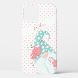 Schattige Pastel Stippen Kerstmis Kabouter Case-Mate iPhone Case
