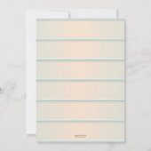 Schattige Pastel Vogels Waterverf Bloemen Baby sho Kaart (Achterkant)