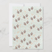 Schattige Pastel Waterverf Dinosaur Bedankt (Achterkant)