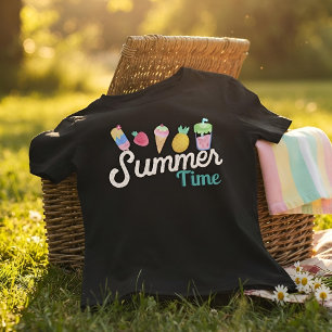 Schattige Pastel Zomer Esthetiek Tropisch Fruit T-shirt