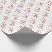 Schattige pasteleenhoornpatroon cadeaupapier (Hoek)