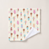 Schattige pastelijs snoeppatroon bad handdoek (Wasdoekje)