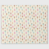 Schattige pastelijs snoeppatroon cadeaupapier (Vlak)