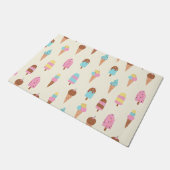 Schattige pastelijs snoeppatroon deurmat (Schuin)