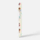 Schattige pastelijs snoeppatroon iPhone 15 case (Linkerkant)