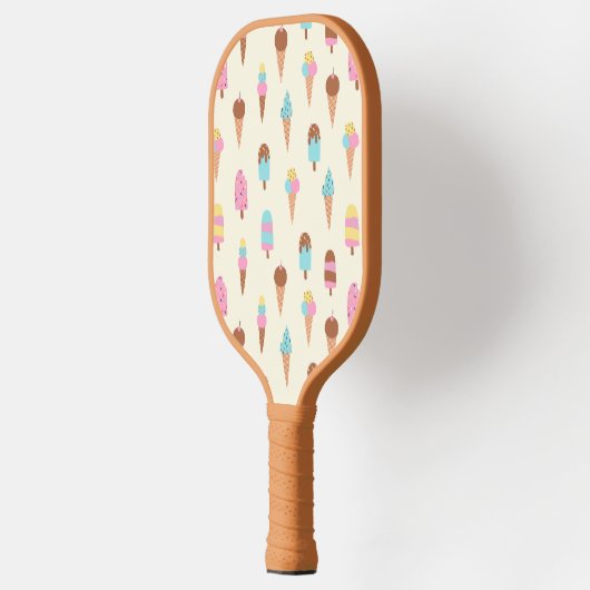 Schattige pastelijs snoeppatroon pickleball paddle (Links)