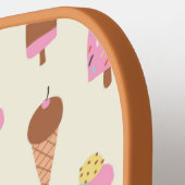 Schattige pastelijs snoeppatroon pickleball paddle (Links Detail)