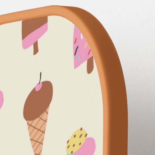 Schattige pastelijs snoeppatroon pickleball paddle (Links Detail)