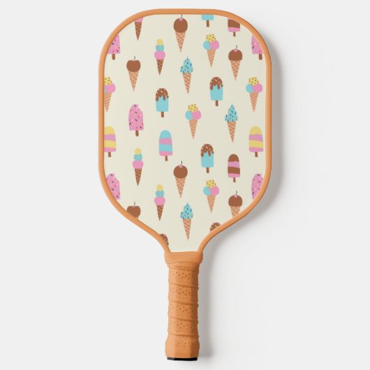 Schattige pastelijs snoeppatroon pickleball paddle (Achterkant)