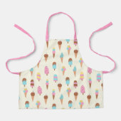 Schattige pastelijs snoeppatroon schort (Voorkant)