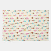 Schattige pastelijs snoeppatroon theedoek (Horizontaal)