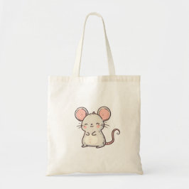 Schattige pastelmuis - Kawaii Schattige ontwerp Tote Bag