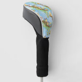 Schattige pastelpatroon golfheadcover (Schuin)