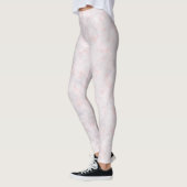 Schattige pastelroze bokeh leggings (Links)