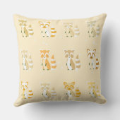 Schattige pastelsnowflakes wasbeerstokken roze kussen (Achterkant)