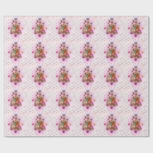 Schattige Pasteltint Cadeaupapier