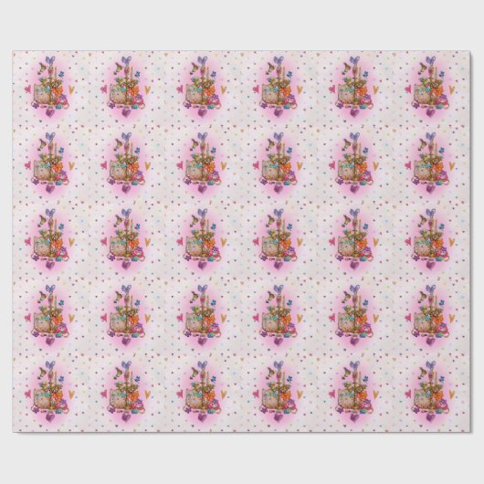 Schattige Pasteltint Cadeaupapier (Vlak)