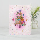 Schattige Pasteltint Kaart (Staand voorkant)