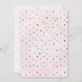 Schattige Pasteltint Kaart (Achterkant)