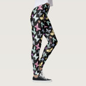 Schattige pastelvlinderontwerp leggings (Rechts)