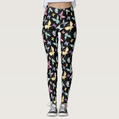 Schattige pastelvlinderontwerp leggings (Voorkant)
