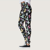 Schattige pastelvlinderontwerp leggings (Links)