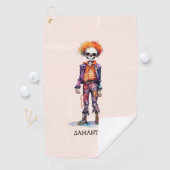 Schattige pastelzombie - Schattigee Halloween Golfhanddoek (Insitu)