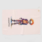 Schattige pastelzombie - Schattigee Halloween Golfhanddoek (Horizontaal)