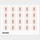 Schattige pastelzombie - Schattigee Halloween Vierkante Sticker (Vel)