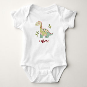 Schattige Patchwork Dinosaur Romper