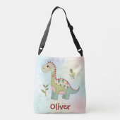 Schattige Patchwork Dinosaurus Crossbody Tas (Achterkant)